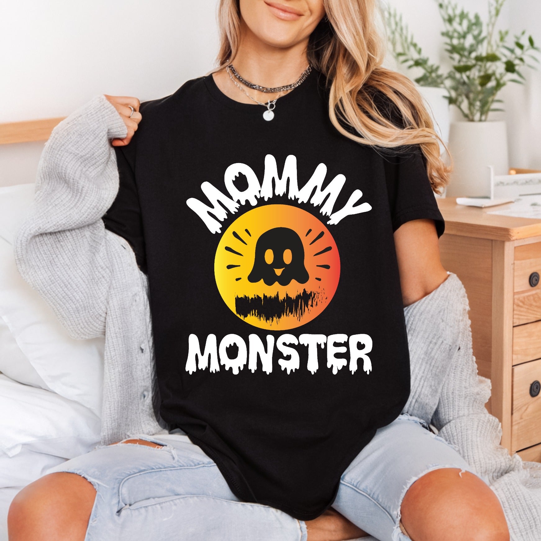 Mommy Monster Halloween Diy Halloween Fall Ready to Press DTF Transfer for Dtf