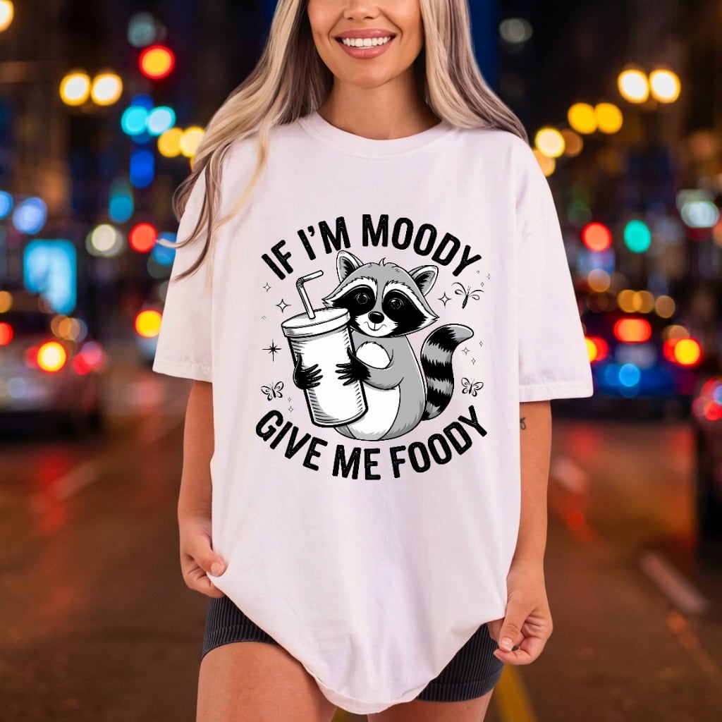 Moody Raccoon Holding Drink Funny Sarcastic Ready to Press DTF Transfer for Dtf