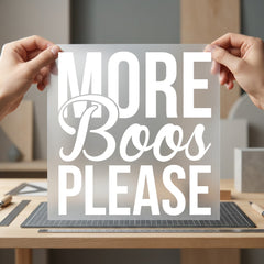 More Boos Please Halloween Halloween Funny Ready to Press DTF Transfer for Dtf
