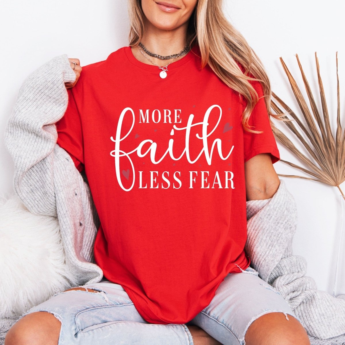 More Faith Less Fear | Strength & Trust Tee - Luckets.com