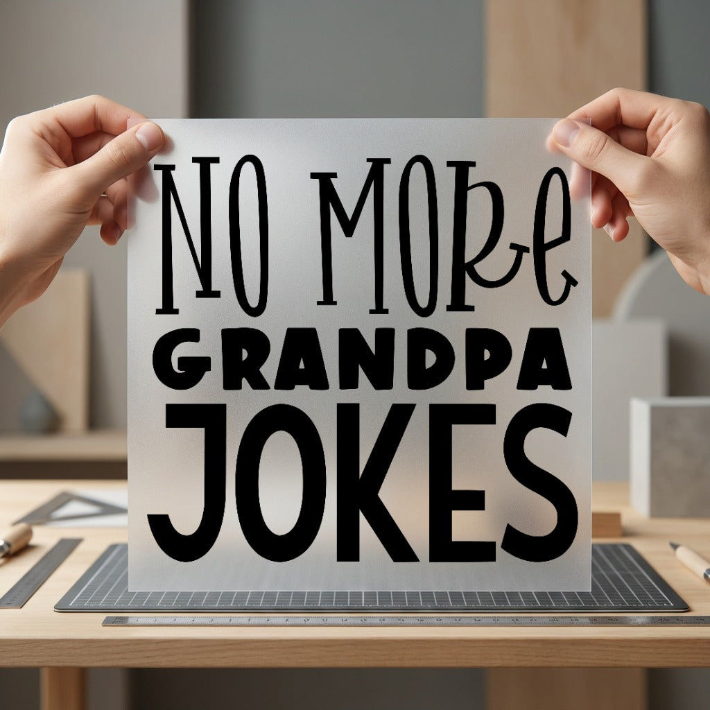 More Grandpa Jokes Humorous Dad Grandpa Ready to Press DTF Transfer for Dtf