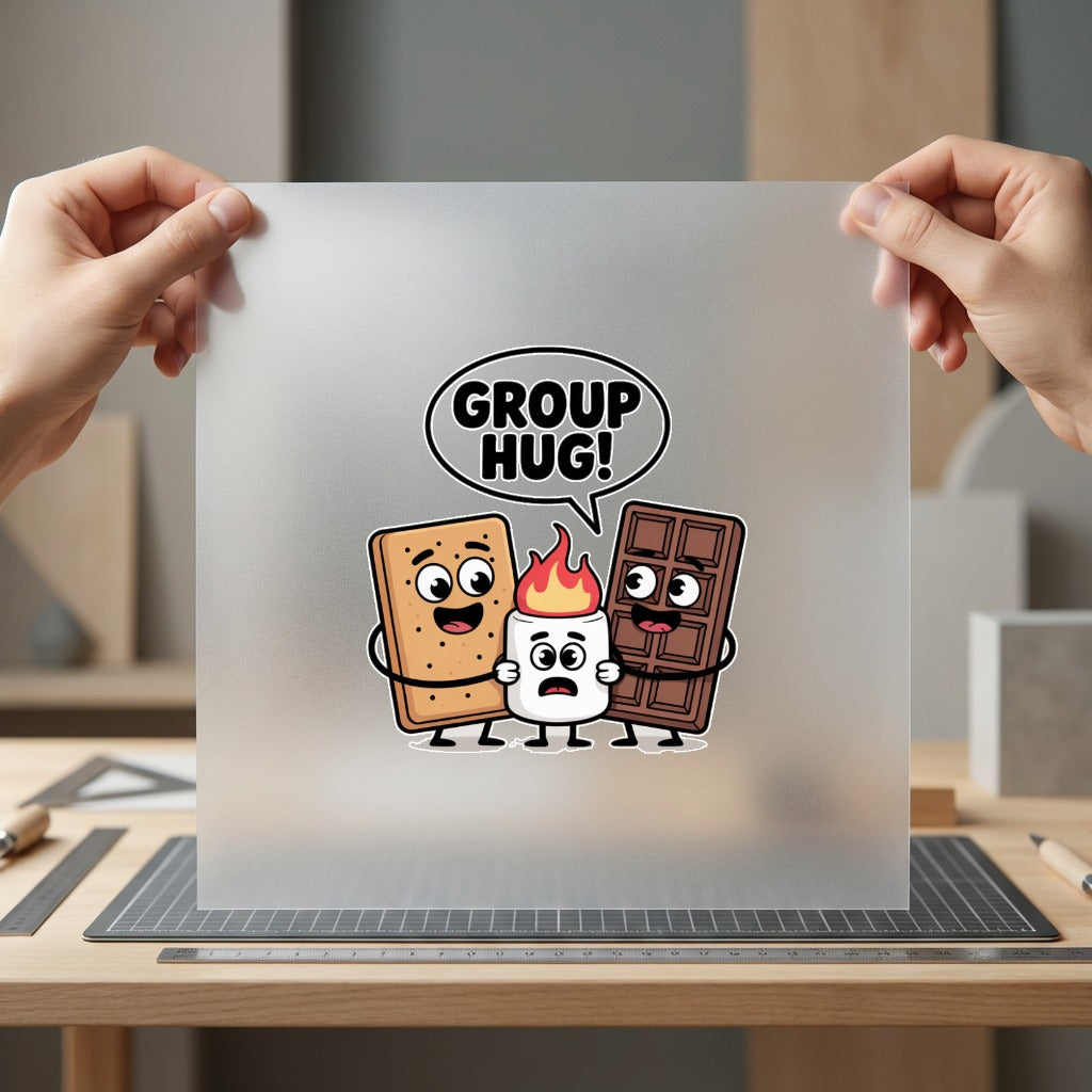 Mores Group Hug Diy Funny Sarcastic Ready to Press DTF Transfer for Dtf