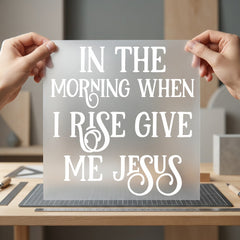 Morning When Rise Give Christian Faith Ready to Press DTF Transfer for Dtf