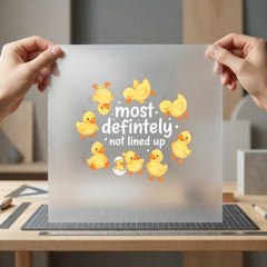 Most Definitely Not Lined Mom Funny Ready to Press DTF Transfer for Dtf