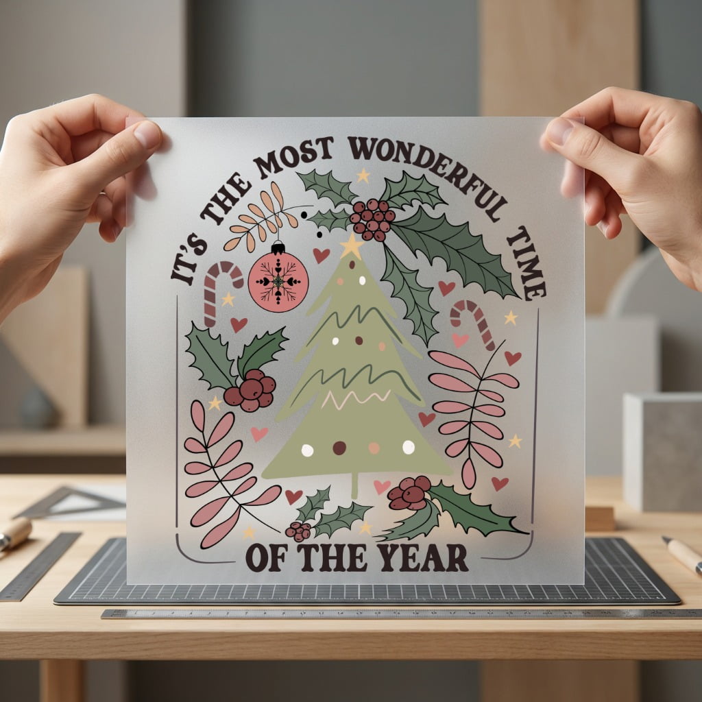 Most Wonderful Time Holiday Christmas Retro Ready to Press DTF Transfer for Dtf