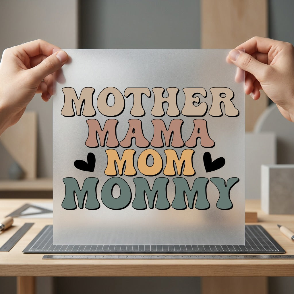 Mother Mama Mom Mommy Mom Vintage Ready to Press DTF Transfer for Dtf