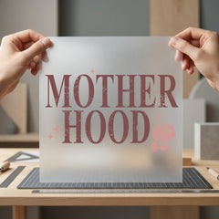 Motherhood Distressed Text Vintage Mom Vintage Ready to Press DTF Transfer for Dtf