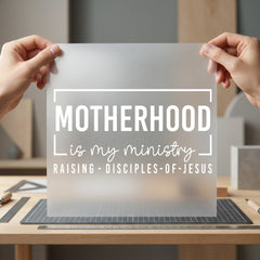 Motherhood Ministry Christian Mom Christian Faith Ready to Press DTF Transfer for Dtf