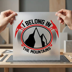 Mountain Explorer Adventure Style Vintage Retro Ready to Press DTF Transfer for Dtf