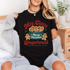 Mrs Claus Gingerbread Christmas Christmas Vintage Ready to Press DTF Transfer for Dtf
