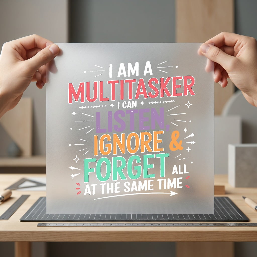 Multitasker Humorous Diy Mom Funny Ready to Press DTF Transfer for Dtf