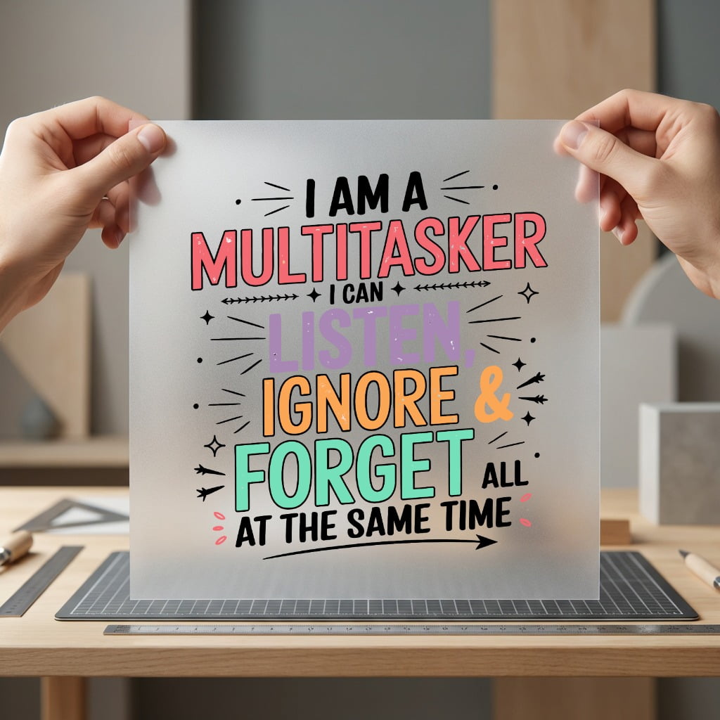 Multitasker Humorous Diy Mom Funny Ready to Press DTF Transfer for Dtf