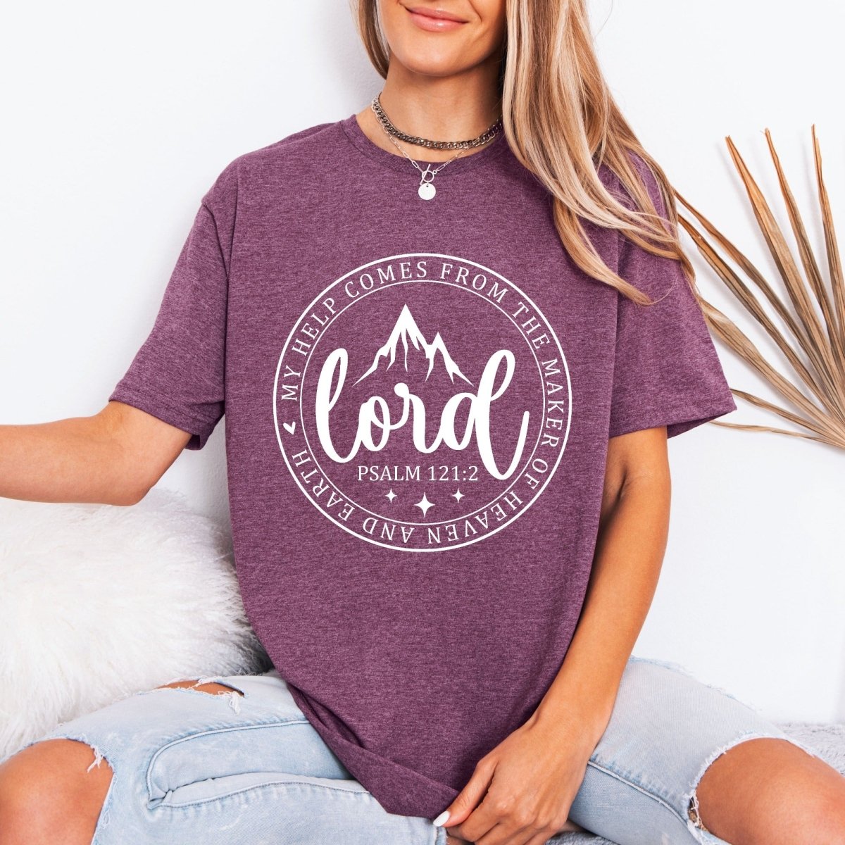 My Help Comes From The Lord | Scripture Mountain Tee - Luckets.com
