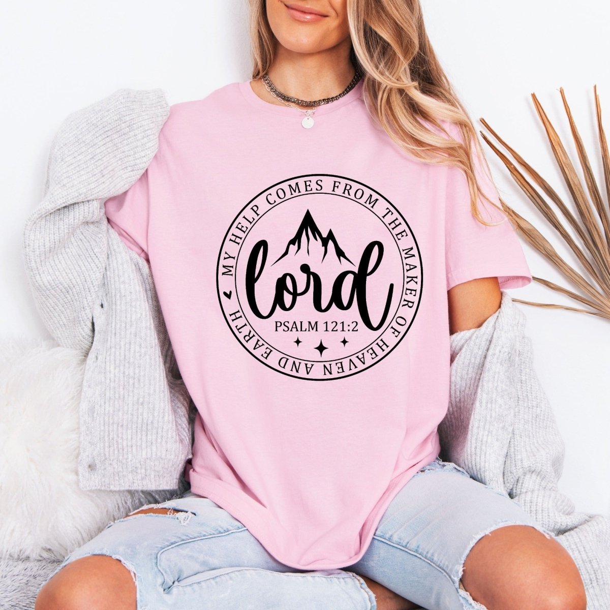 My Help Comes From The Lord | Scripture Mountain Tee - Luckets.com