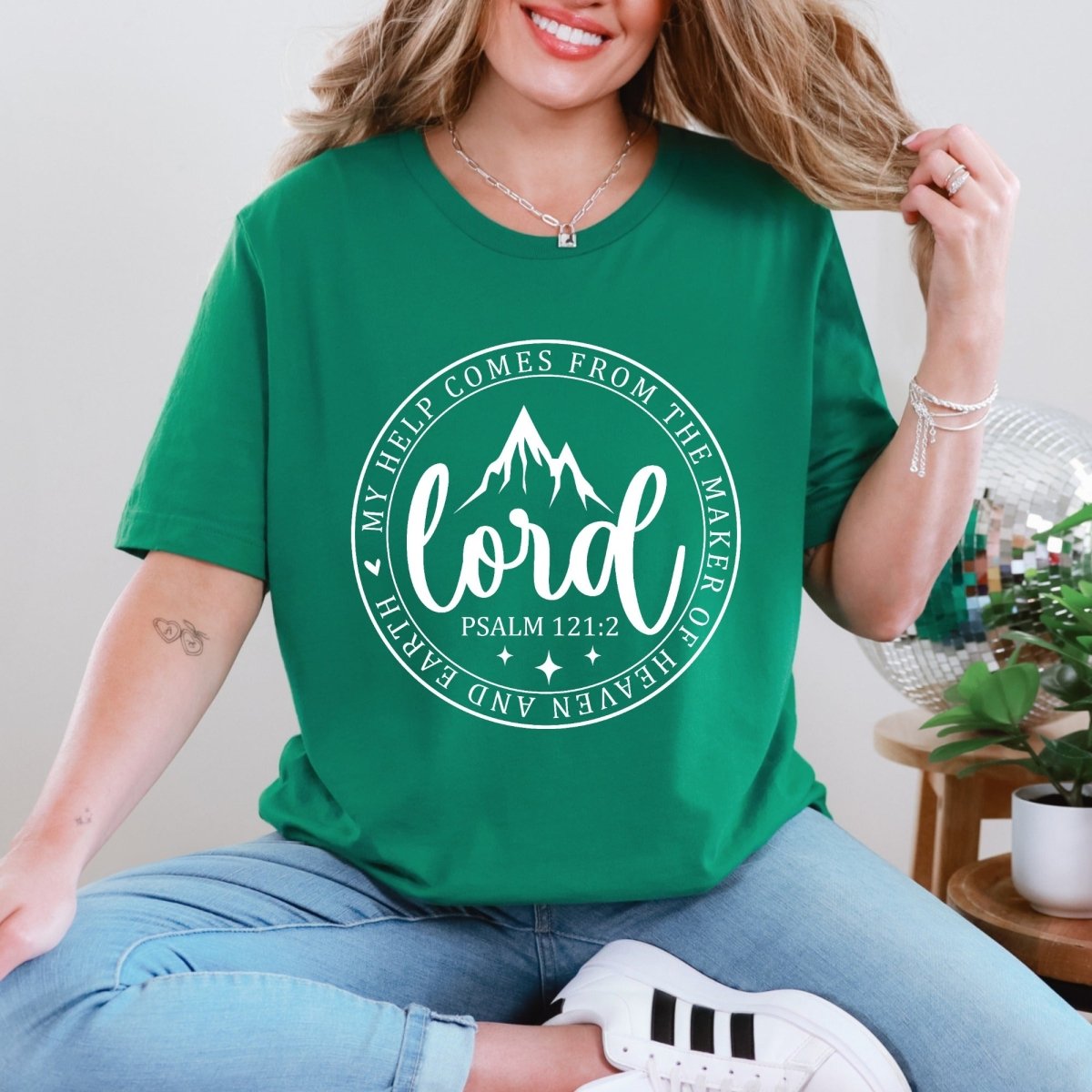 My Help Comes From The Lord | Scripture Mountain Tee - Luckets.com