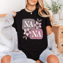 Nana Floral Botanical Diy Grandma Vintage Ready to Press DTF Transfer for Dtf