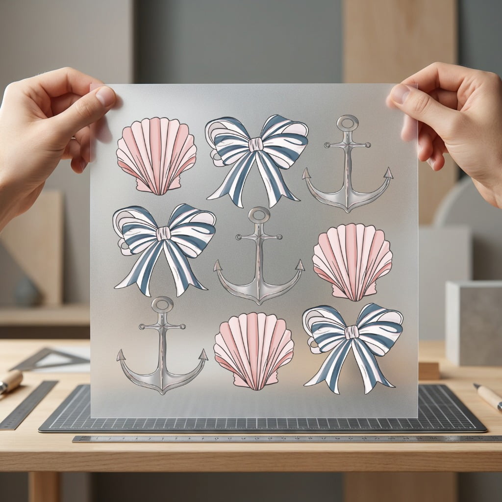 Nautical Anchor Bow Chic Outdoor & Adventure Collection Nature & Wildlife Collection Ready to Press DTF Transfer for Dtf