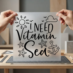 Need Vitamin Sea Nautical Aesthetic Ready to Press DTF Transfer for Dtf