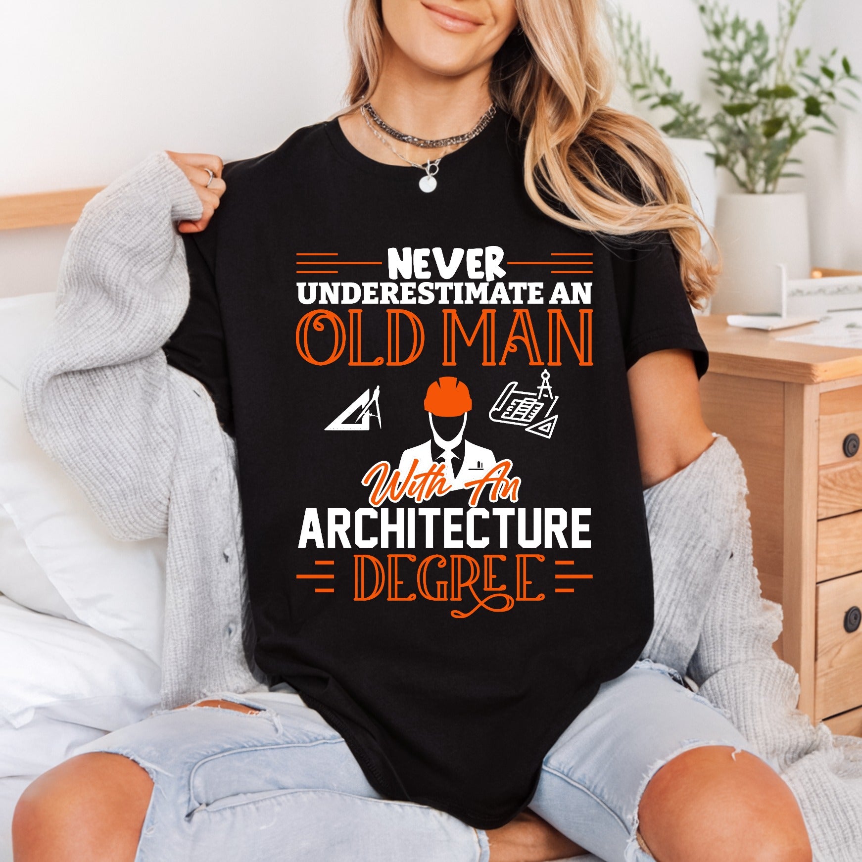 Never Underestimate Old Man Dad Aesthetic Ready to Press DTF Transfer for Dtf