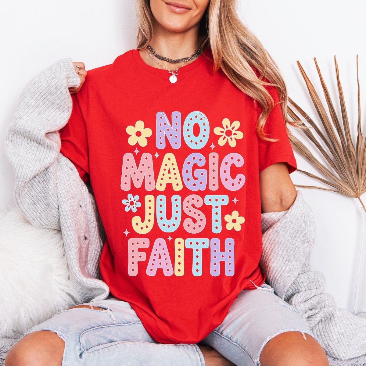 No Magic Just Faith | Affirmation Faith Tee - Luckets.com
