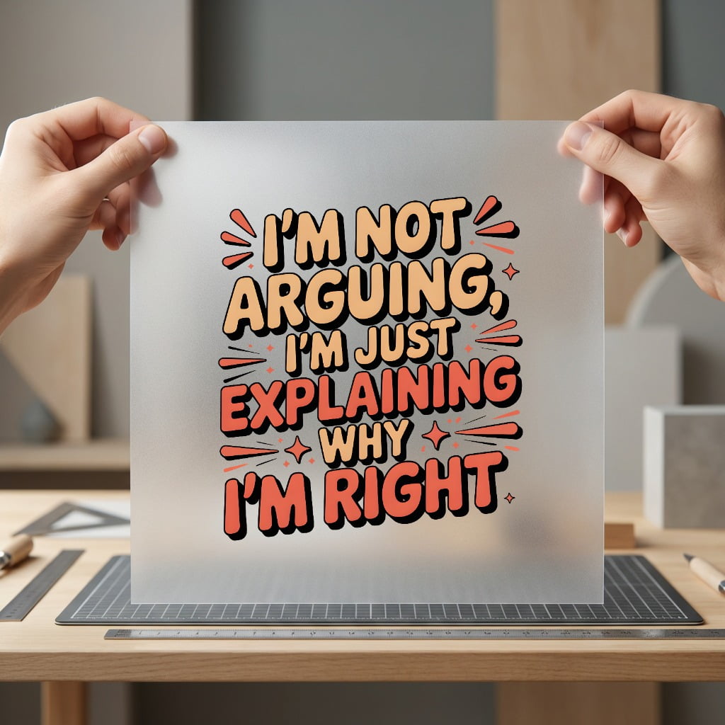 Not Arguing Retro Diy Funny Sarcastic Ready to Press DTF Transfer for Dtf