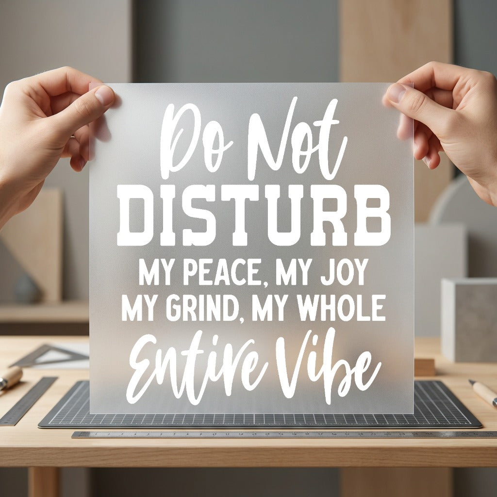 Not Disturb Peace Motivational Self Love Collection Affirmations Collection Ready to Press DTF Transfer for Dtf