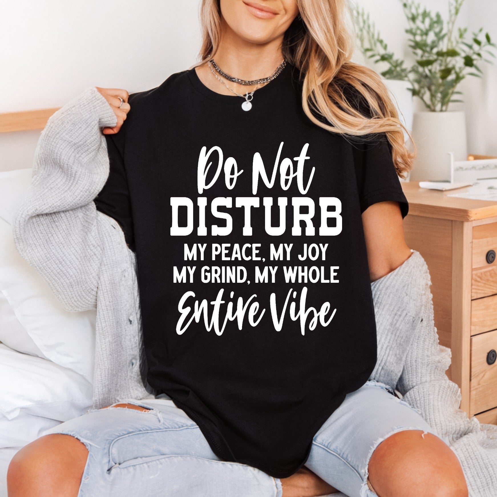 Not Disturb Peace Motivational Self Love Collection Affirmations Collection Ready to Press DTF Transfer for Dtf