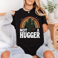 Not Hugger Cactus Retro Funny Sarcastic Ready to Press DTF Transfer for Dtf