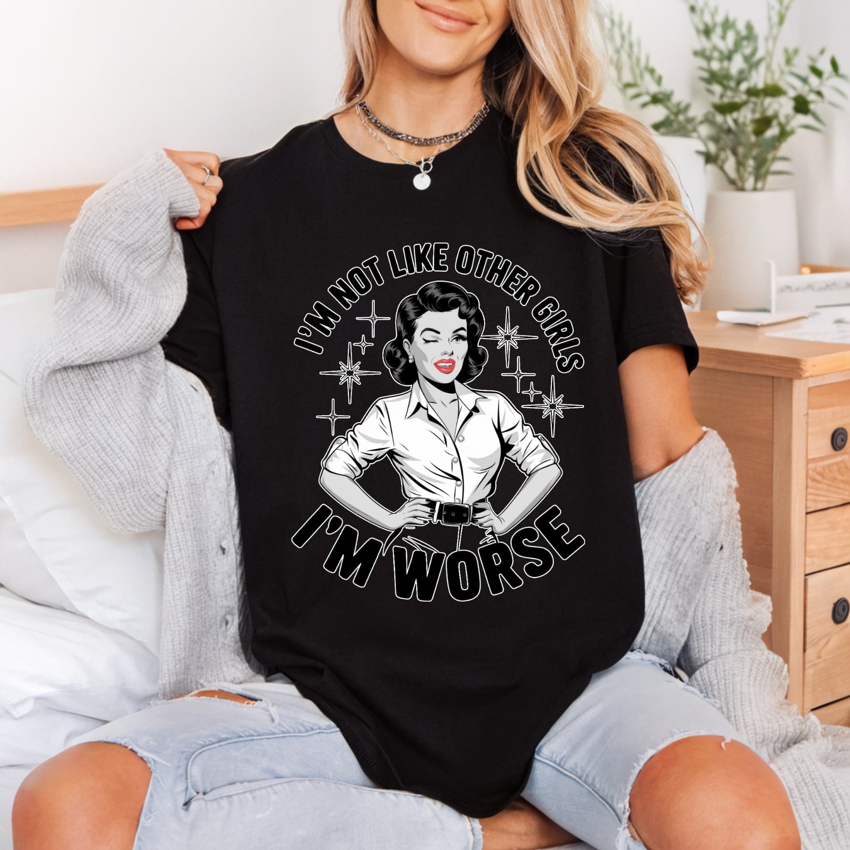 Not Like Other Girls Vintage Retro Ready to Press DTF Transfer for Dtf