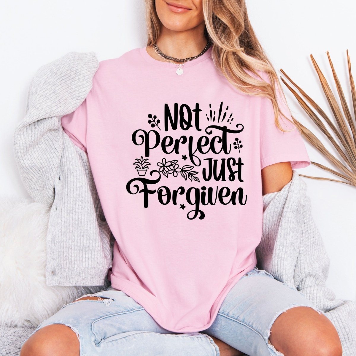 Not Perfect Just Forgiven | Grace & Redemption Tee - Luckets.com