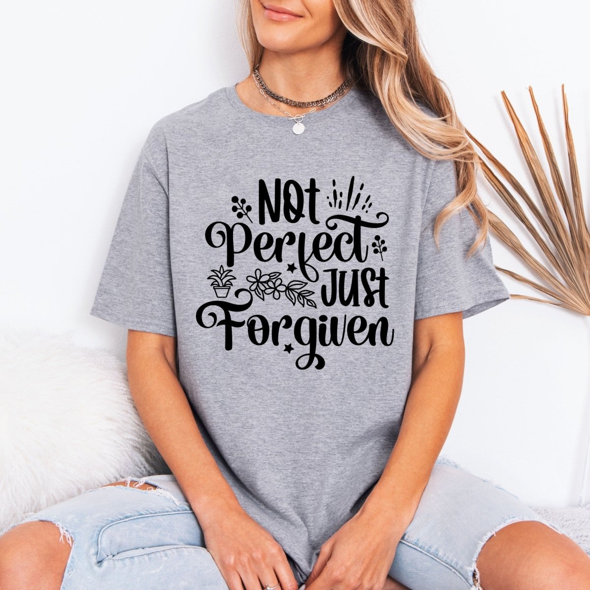 Not Perfect Just Forgiven | Grace & Redemption Tee - Luckets.com