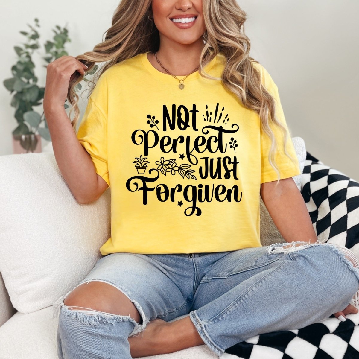 Not Perfect Just Forgiven | Grace & Redemption Tee - Luckets.com