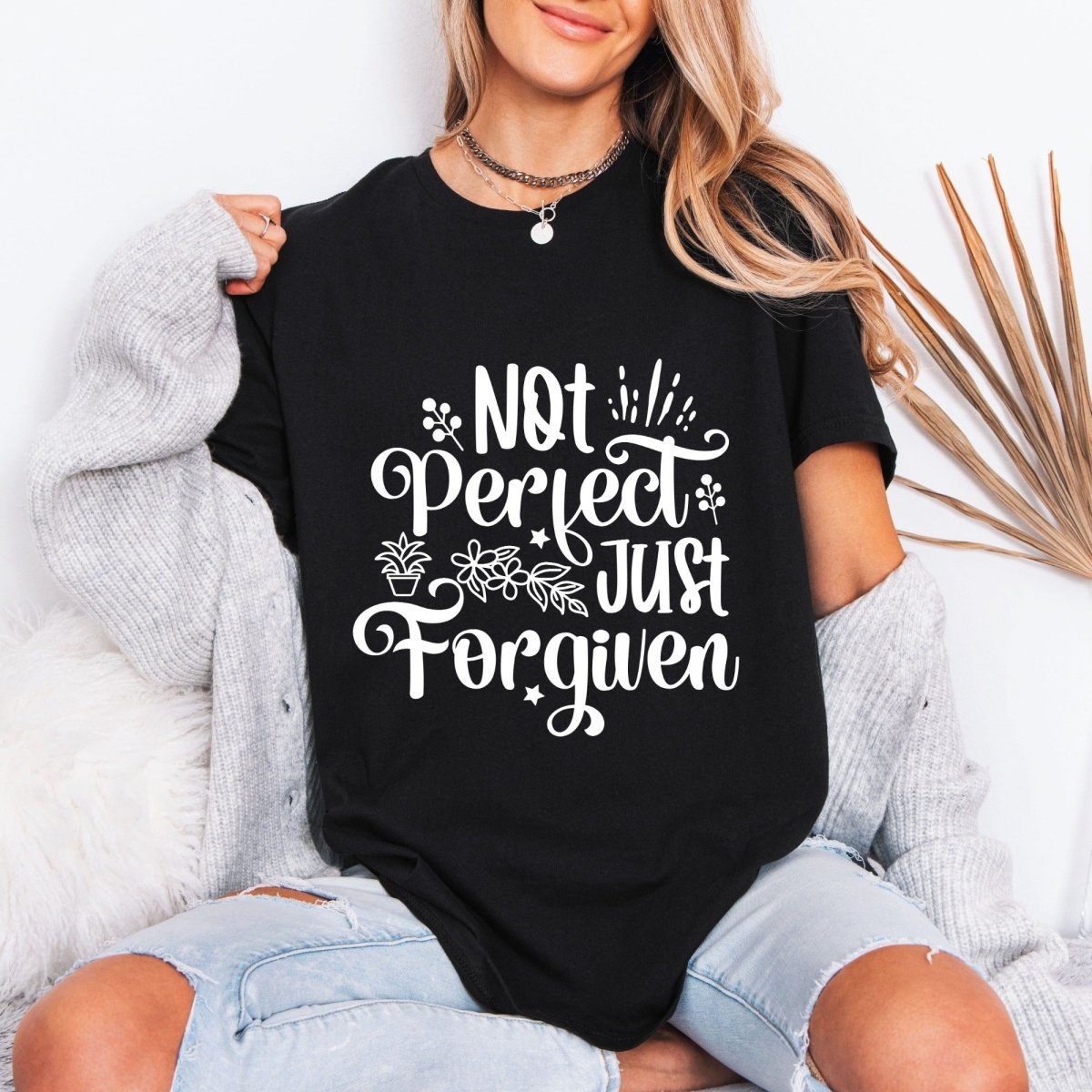 Not Perfect Just Forgiven | Grace & Redemption Tee - Luckets.com