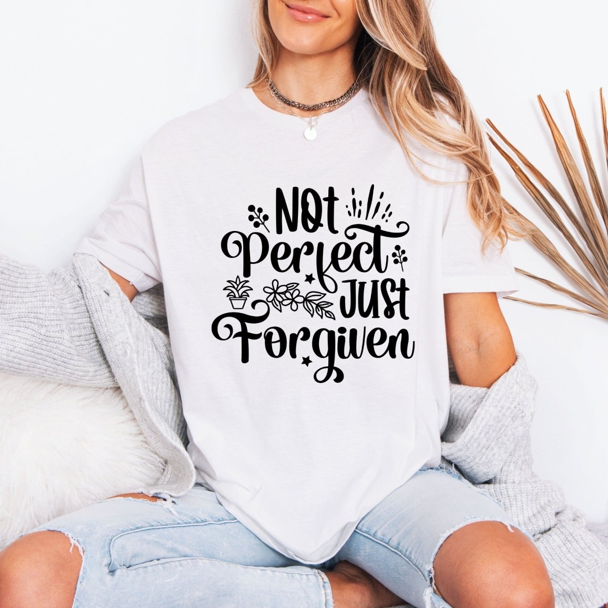 Not Perfect Just Forgiven | Grace & Redemption Tee - Luckets.com
