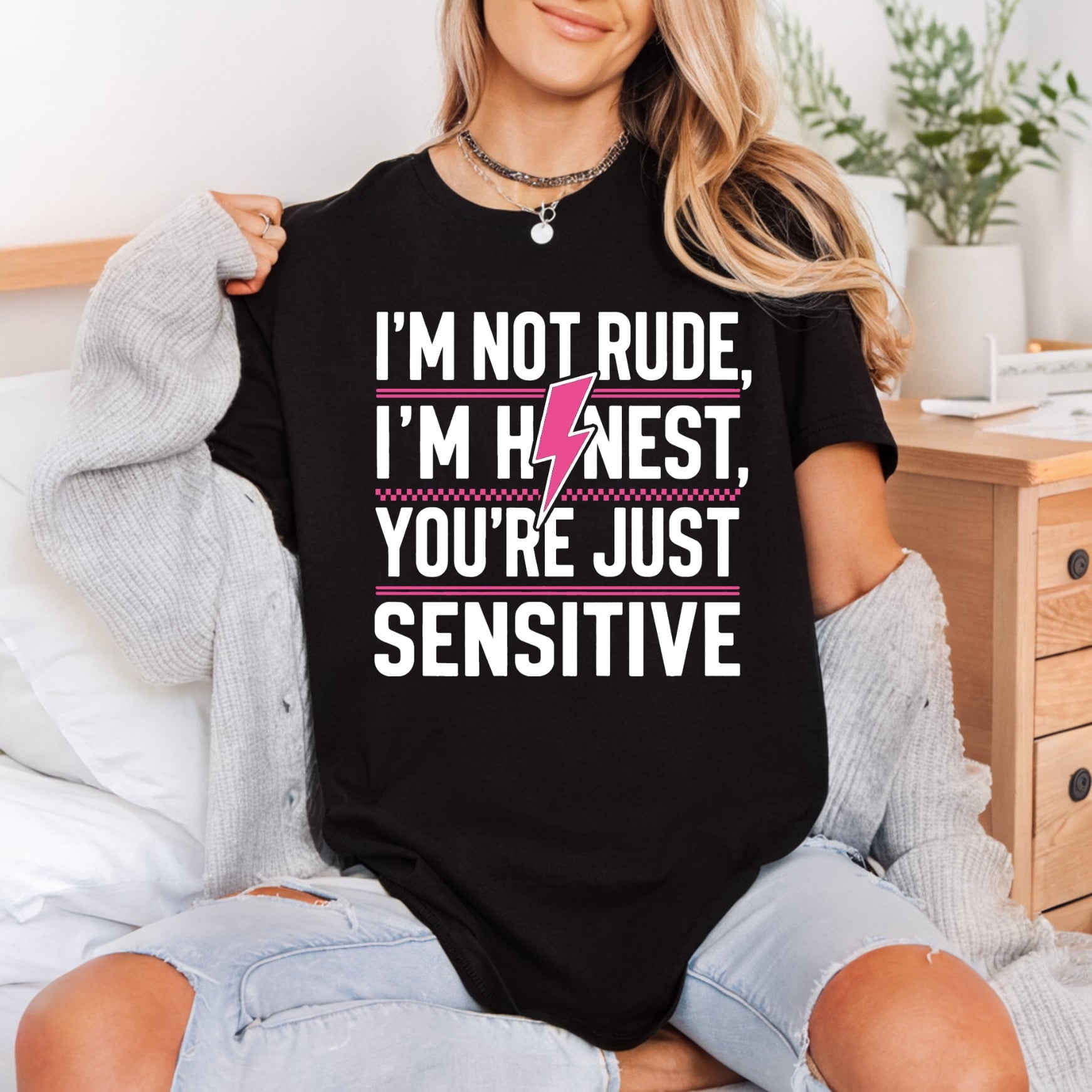 Not Rude Honest Bold Funny Sarcastic Ready to Press DTF Transfer for Dtf