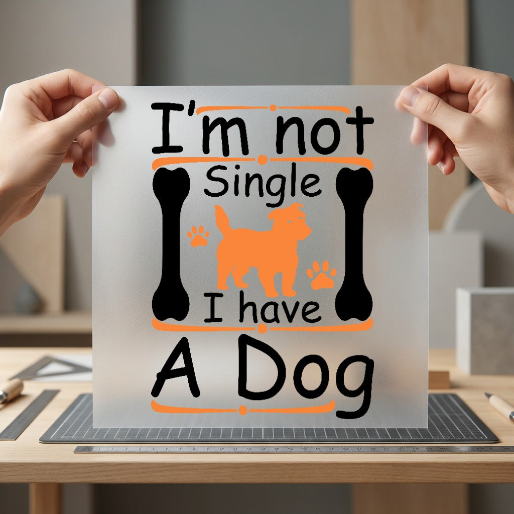 Not Single Have Dog Mom Dad Ready to Press DTF Transfer for Dtf