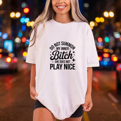 Not Summon Inner Bitch Funny Sarcastic Ready to Press DTF Transfer for Dtf