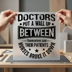 Nurses Broke Down Healthcare Nurse Vintage Ready to Press DTF Transfer for Dtf
