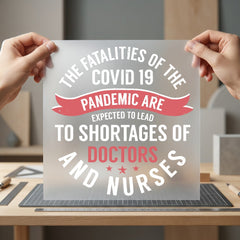 Nurses Doctors Shortage Quote Nurse Doctor Ready to Press DTF Transfer for Dtf