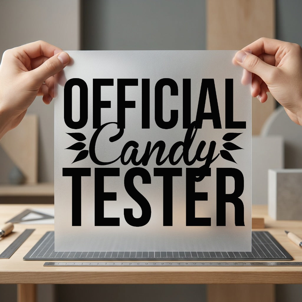 Official Candy Tester Fun Halloween Funny Ready to Press DTF Transfer for Dtf