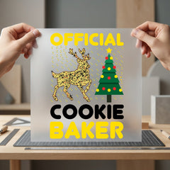 Official Cookie Baker Christmas Christmas Ready to Press DTF Transfer for Dtf