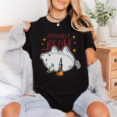 Officially Broke Piggy Bank Funny Sarcastic Ready to Press DTF Transfer for Dtf