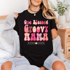 One Blessed Groovy Mama Faith Blessed Ready to Press DTF Transfer for Dtf