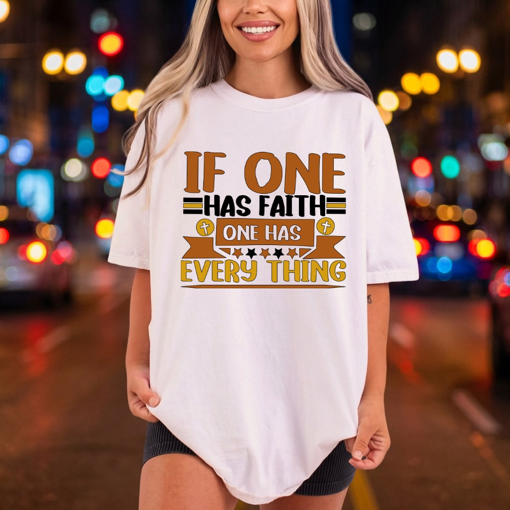 One Has Faith Christian Christian Faith Ready to Press DTF Transfer for Dtf