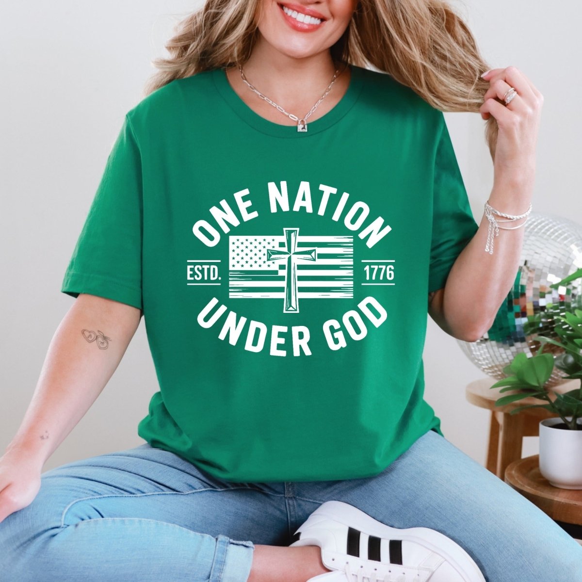 One Nation Under God | Patriot Faith Tee - Luckets.com