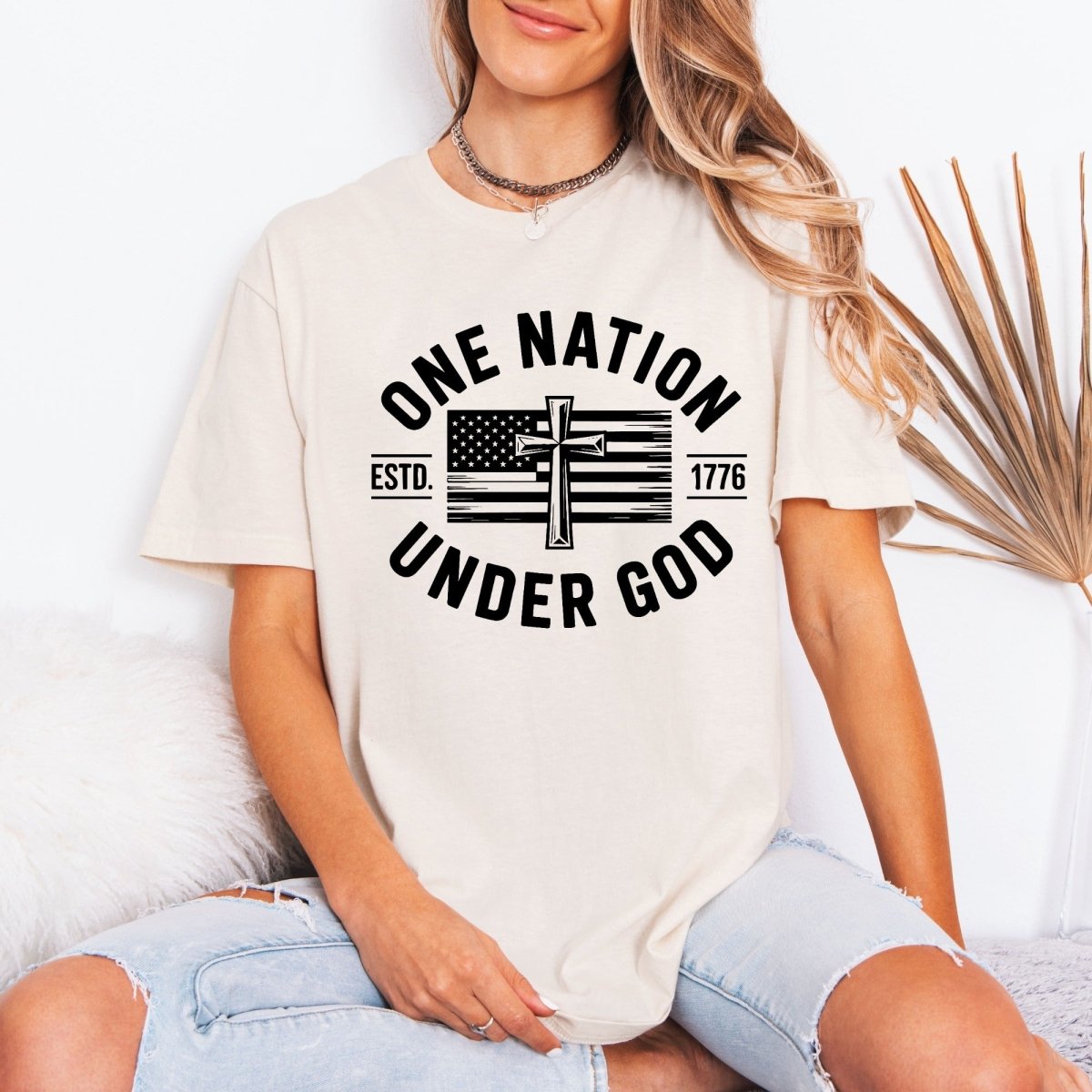 One Nation Under God | Patriot Faith Tee - Luckets.com