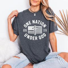One Nation Under God | Patriot Faith Tee - Luckets.com