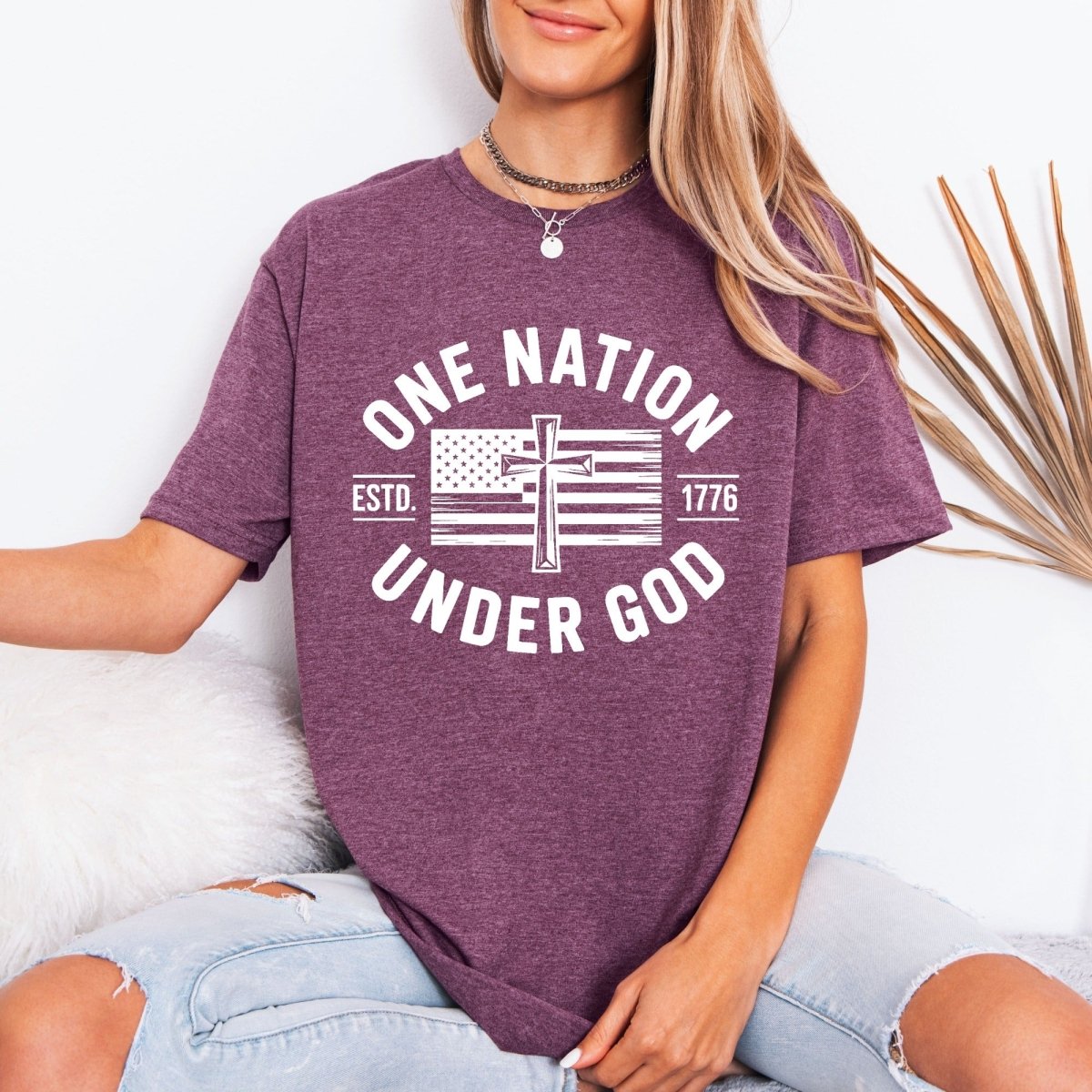 One Nation Under God | Patriot Faith Tee - Luckets.com