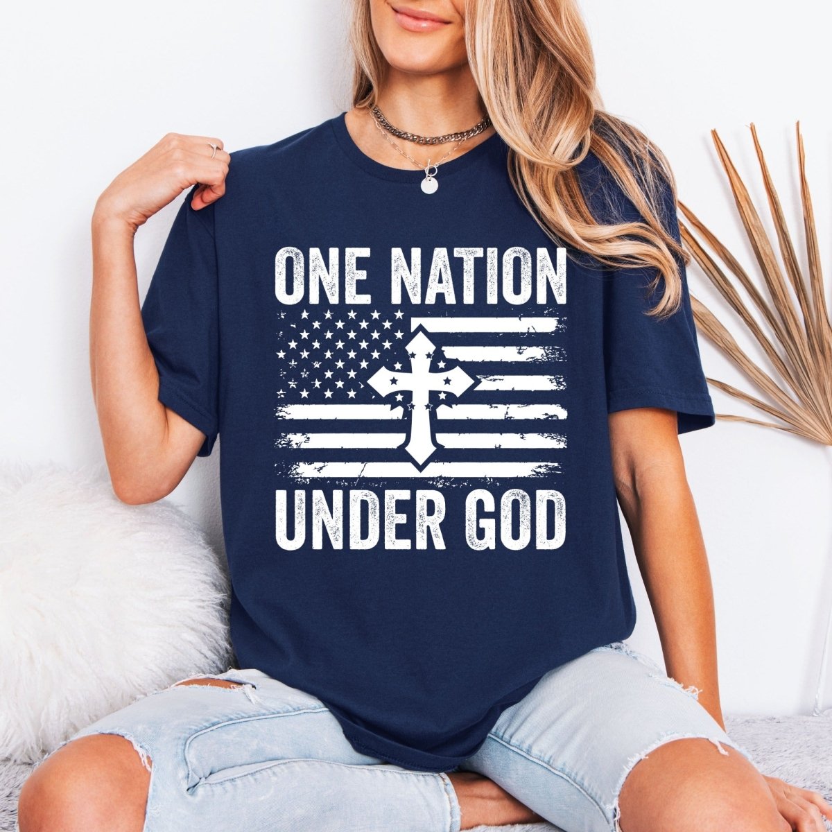 One Nation Under God | Patriotic Faith Tee - Luckets.com