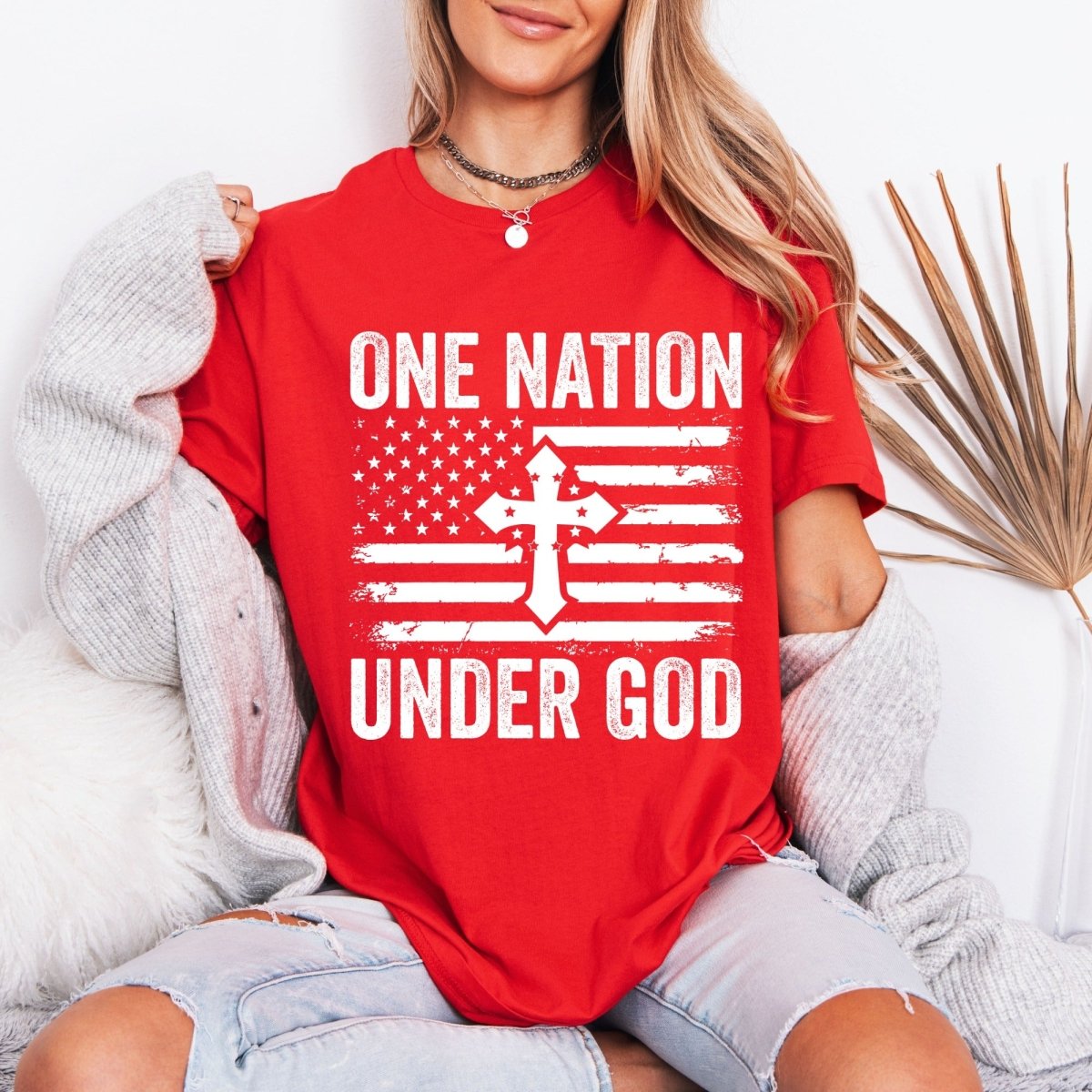 One Nation Under God | Patriotic Faith Tee - Luckets.com